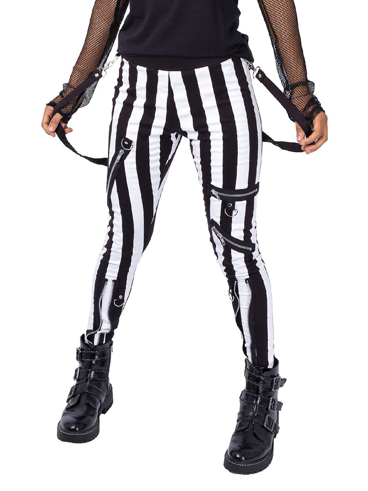 Ghosted Striped Leggings