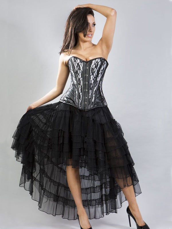 High low skirt outlet corset