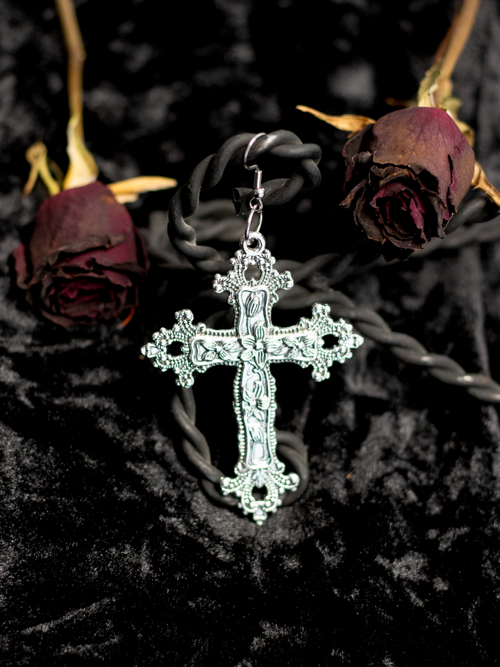 Oversized Holy Cross Earring