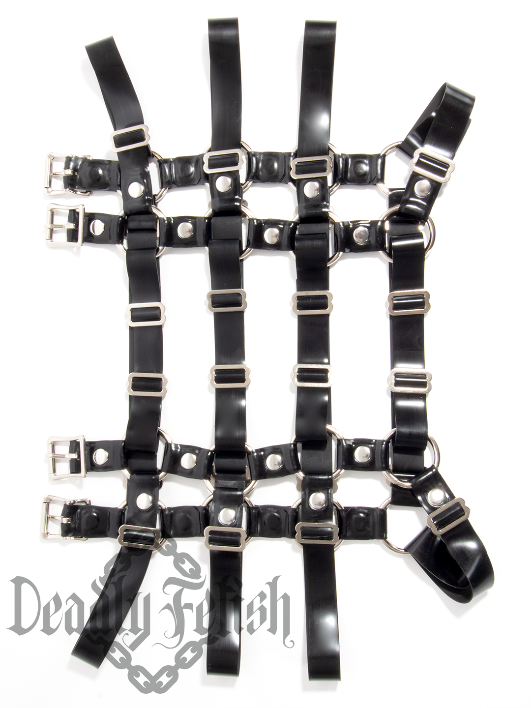 Deadly Fetish Made-To-Order Latex: Harness Addition #26 Bondage Skirt