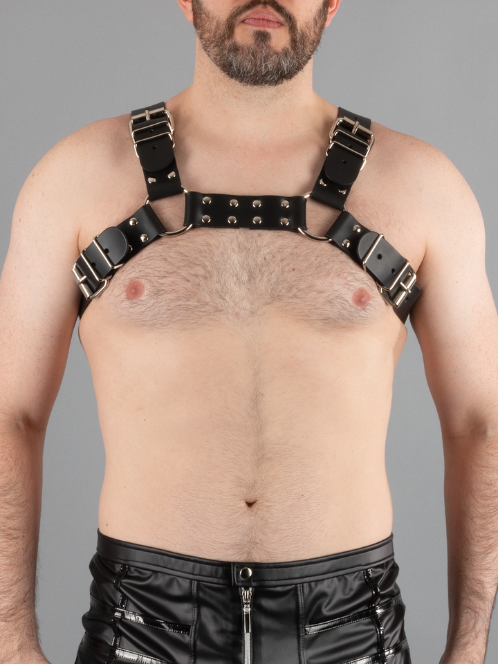 Leather Bulldog Harness