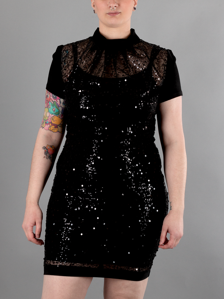 Sequin Front Dress