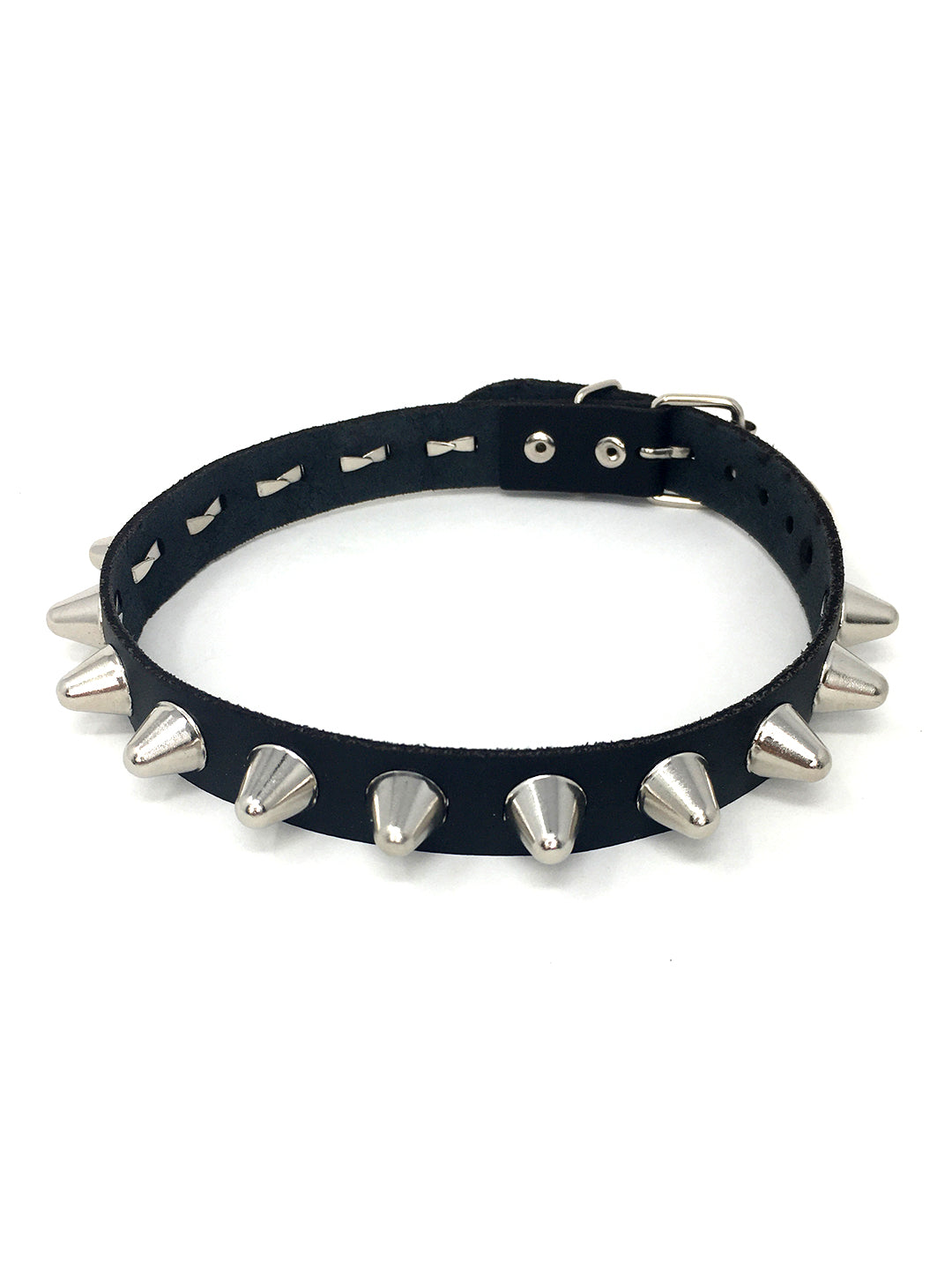 Leather Collar with UK77 Studs