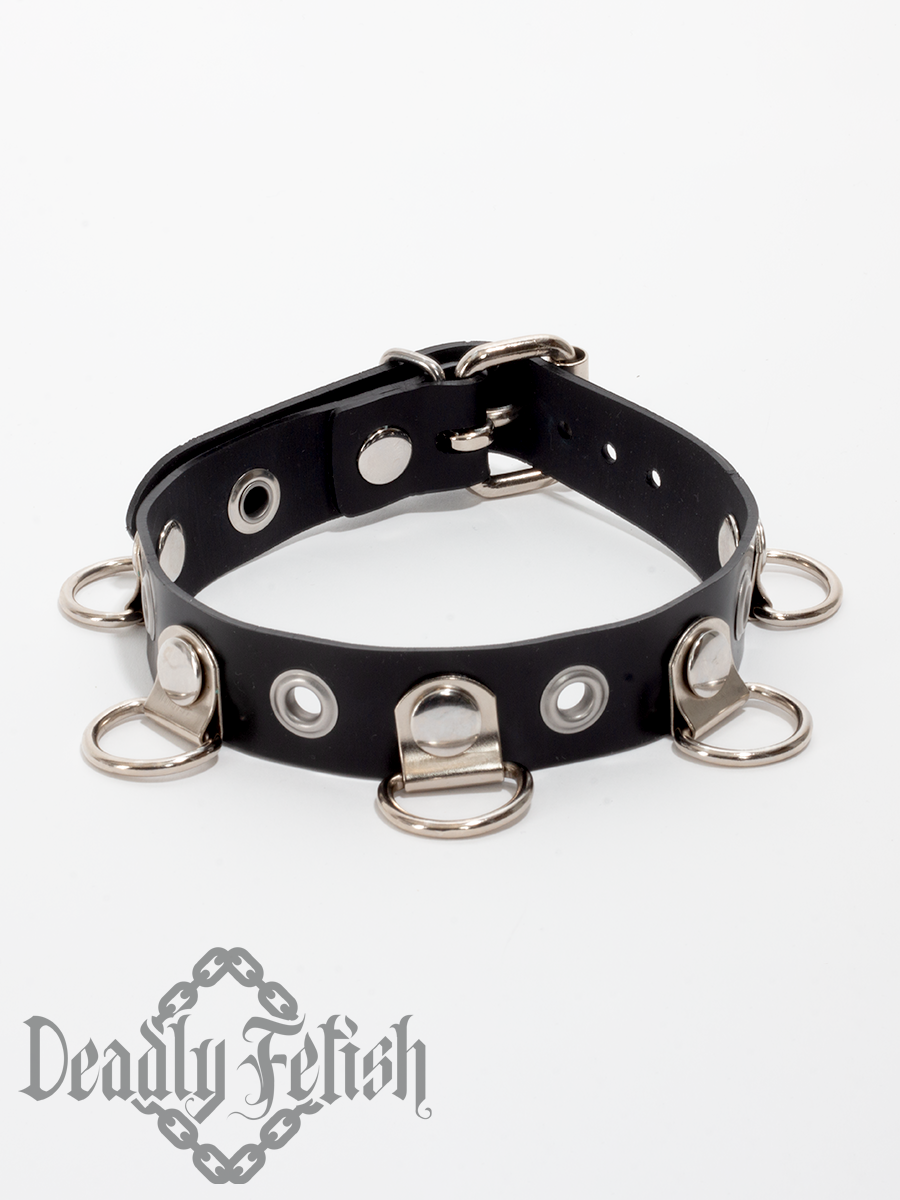 Deadly Fetish Latex: Basic D-Ring and Grommet Choker