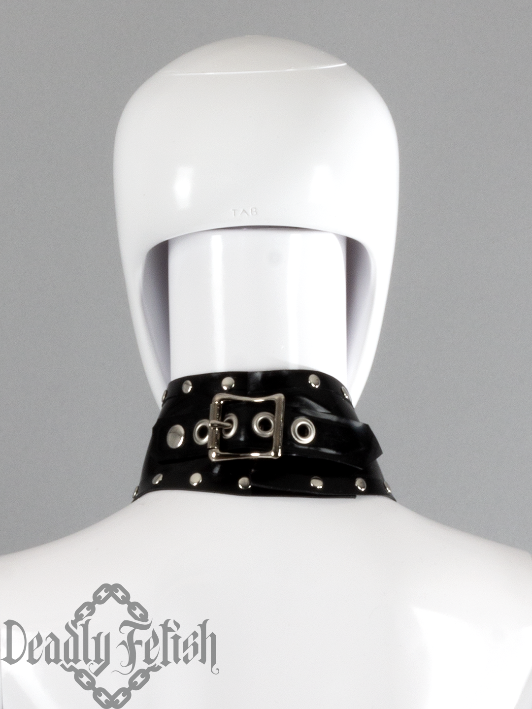 Deadly Fetish Made-To-Order Latex: Collar #08 with Rivets