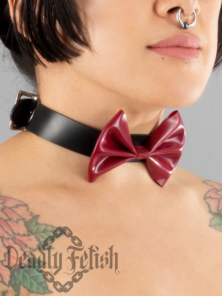 Deadly Fetish Latex: Basic Bow Choker