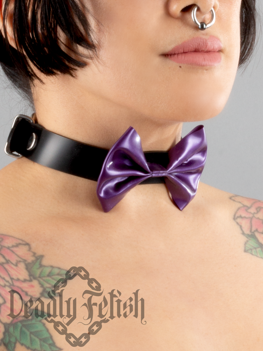 Deadly Fetish Latex: Basic Bow Choker