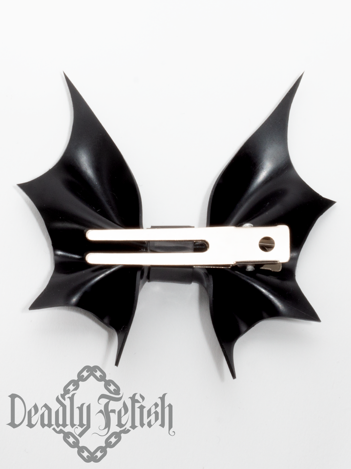 Deadly Fetish Made-To-Order Latex: Bat Bow Clip