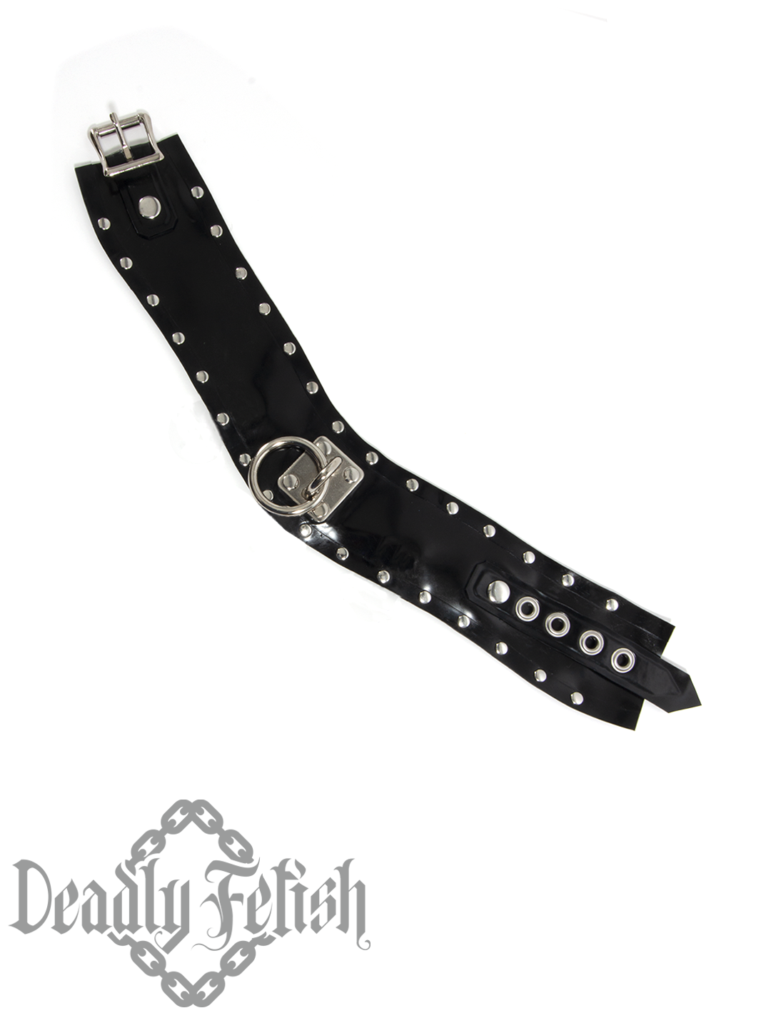 Deadly Fetish Made-To-Order Latex: Collar #08 with Rivets