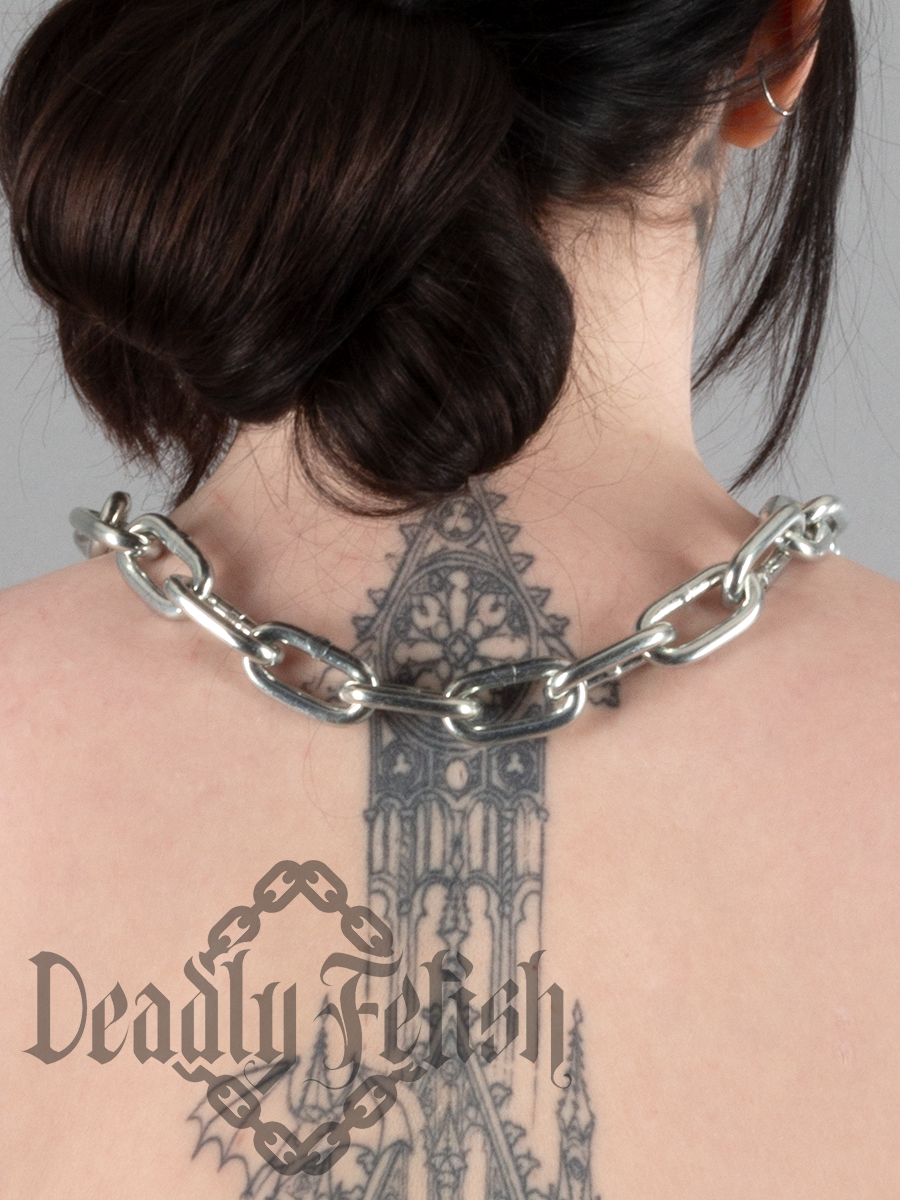 Deadly Fetish Latex: Collar #27 with Spike