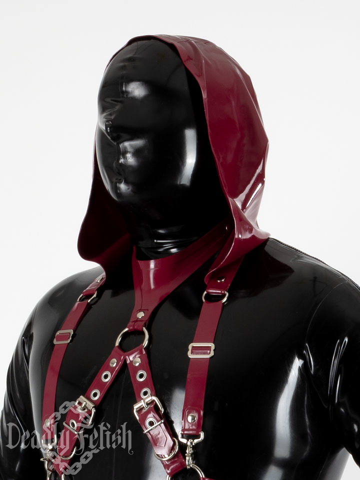 Deadly Fetish Made-To-Order Latex: Harness Addition #19 Clip-On Hood