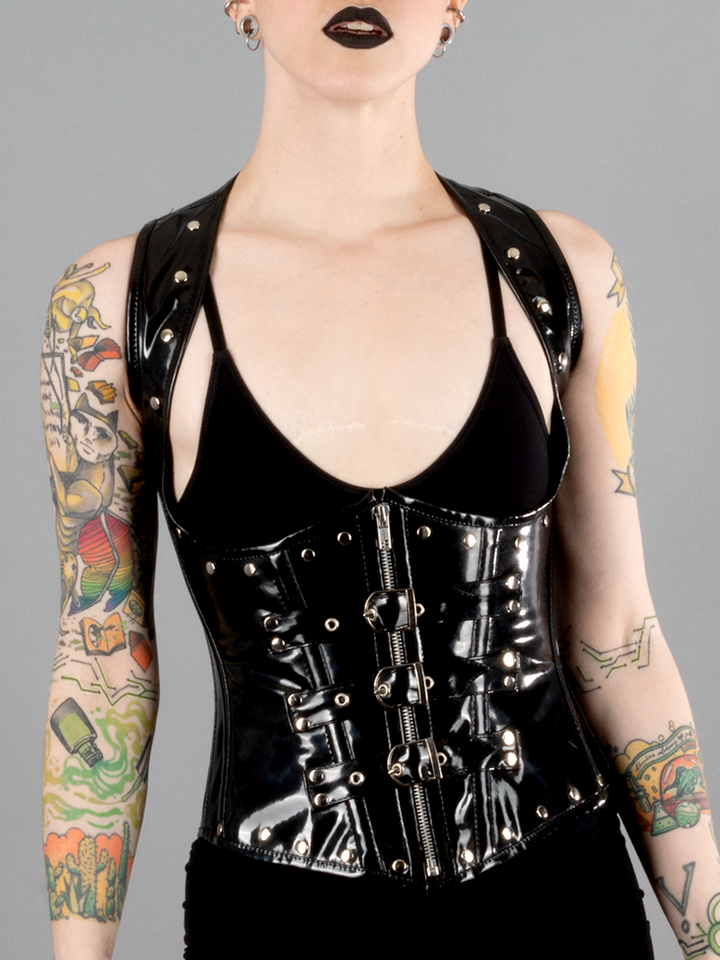 Dominia PVC Underbust Vest Corset