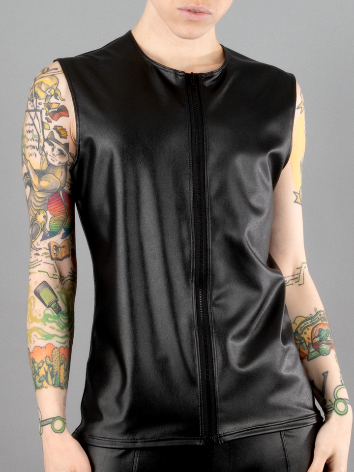 Vegan Leather Vest