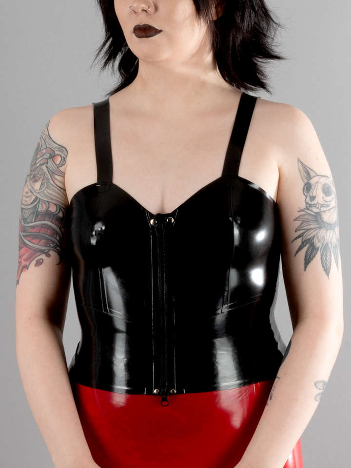 Bustier Style Latex Top