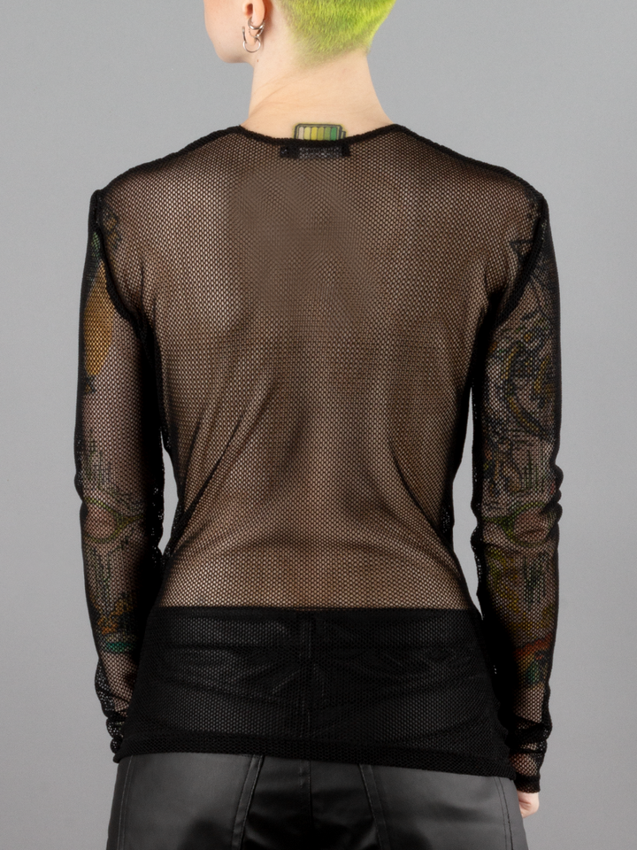 Mesh Long Sleeve Shirt