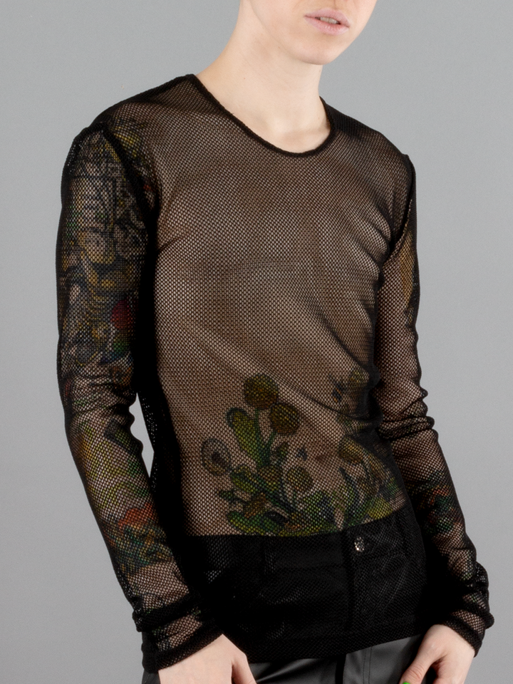 Mesh Long Sleeve Shirt