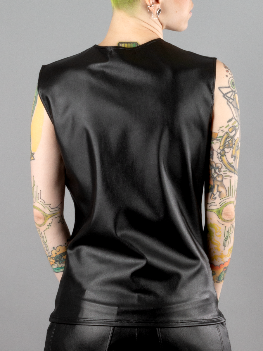 Vegan Leather Vest