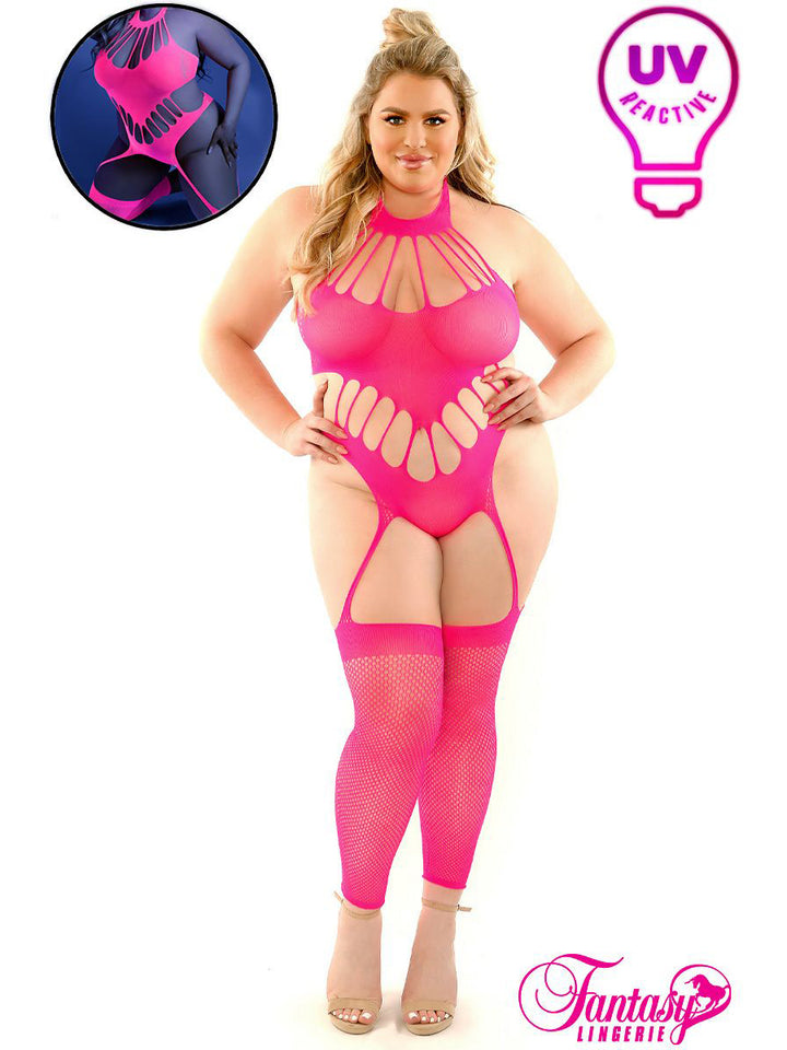 Fishnet Suspender Bodystocking