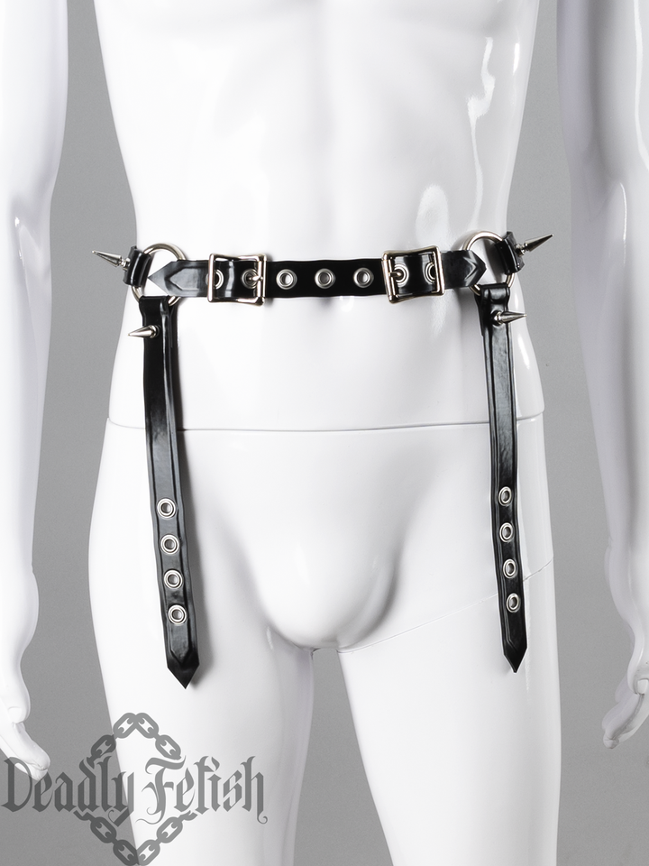 Deadly Fetish Latex: Harness #83 with Spikes