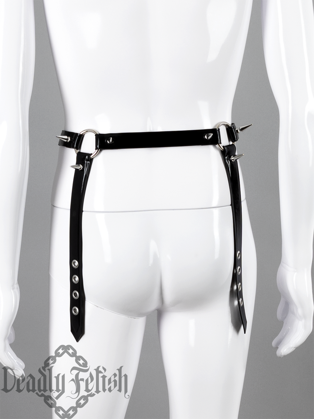 Deadly Fetish Made-to-Order Latex: Harness #83 with Spikes