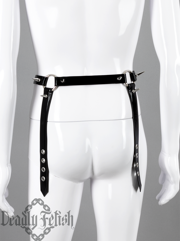 Deadly Fetish Made-to-Order Latex: Harness #83 with Spikes