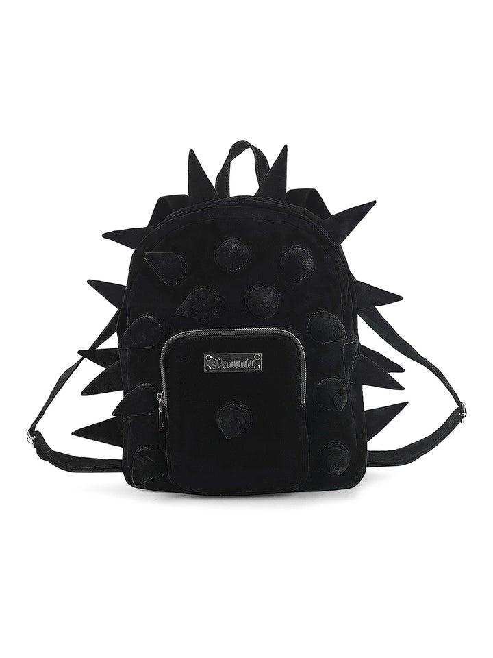 Velvet Spiked Backpack