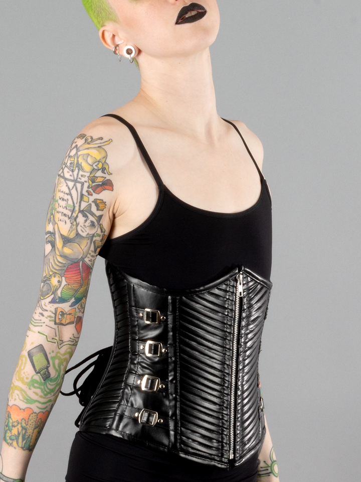 Kaizen Vegan Leather Underbust Corset