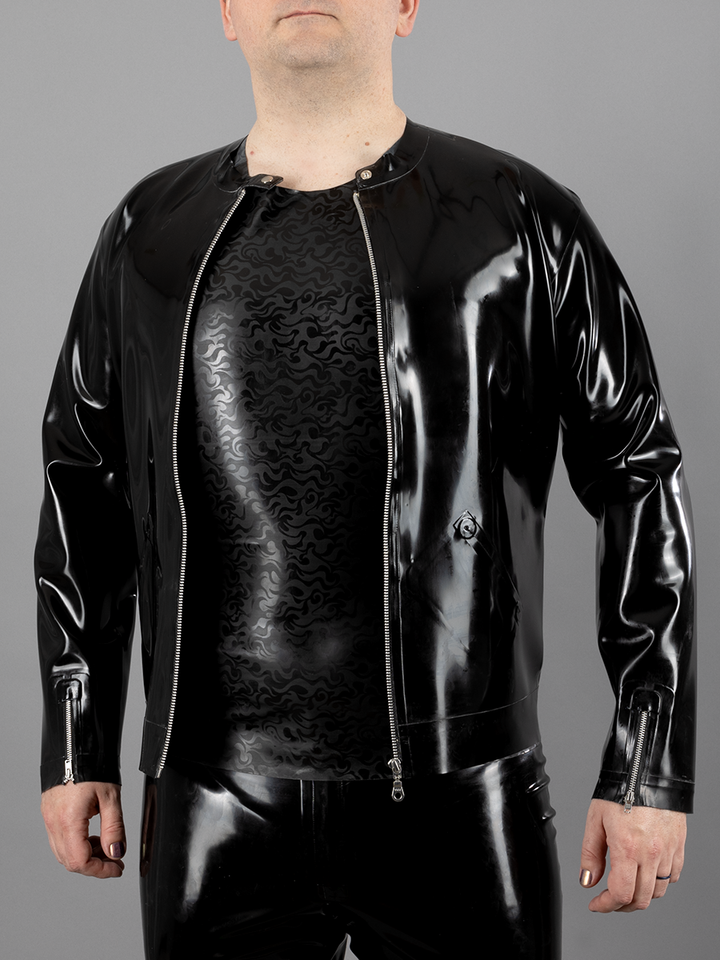 Latex Biker Jacket