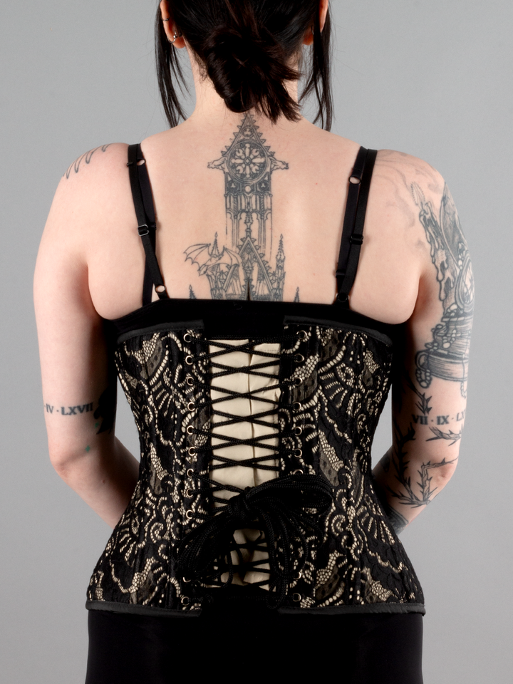 Lace Overlay Underbust Corset