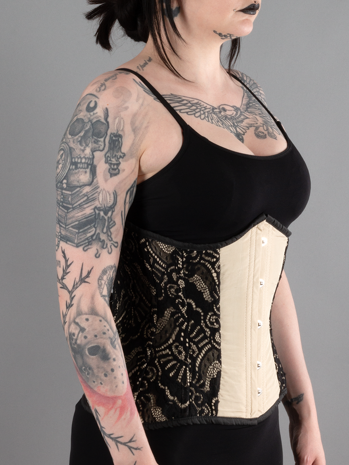 Lace Overlay Underbust Corset