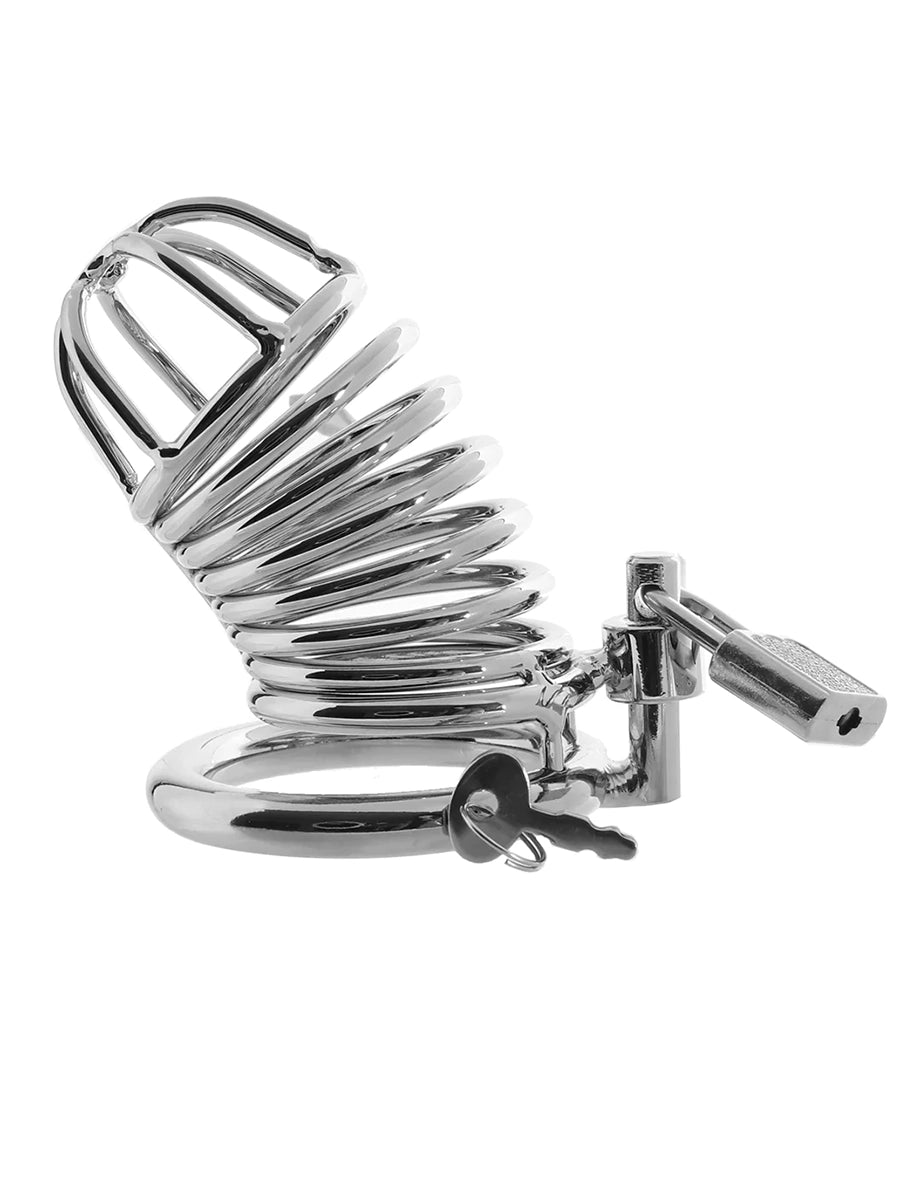 Deluxe Steel Chastity Cage