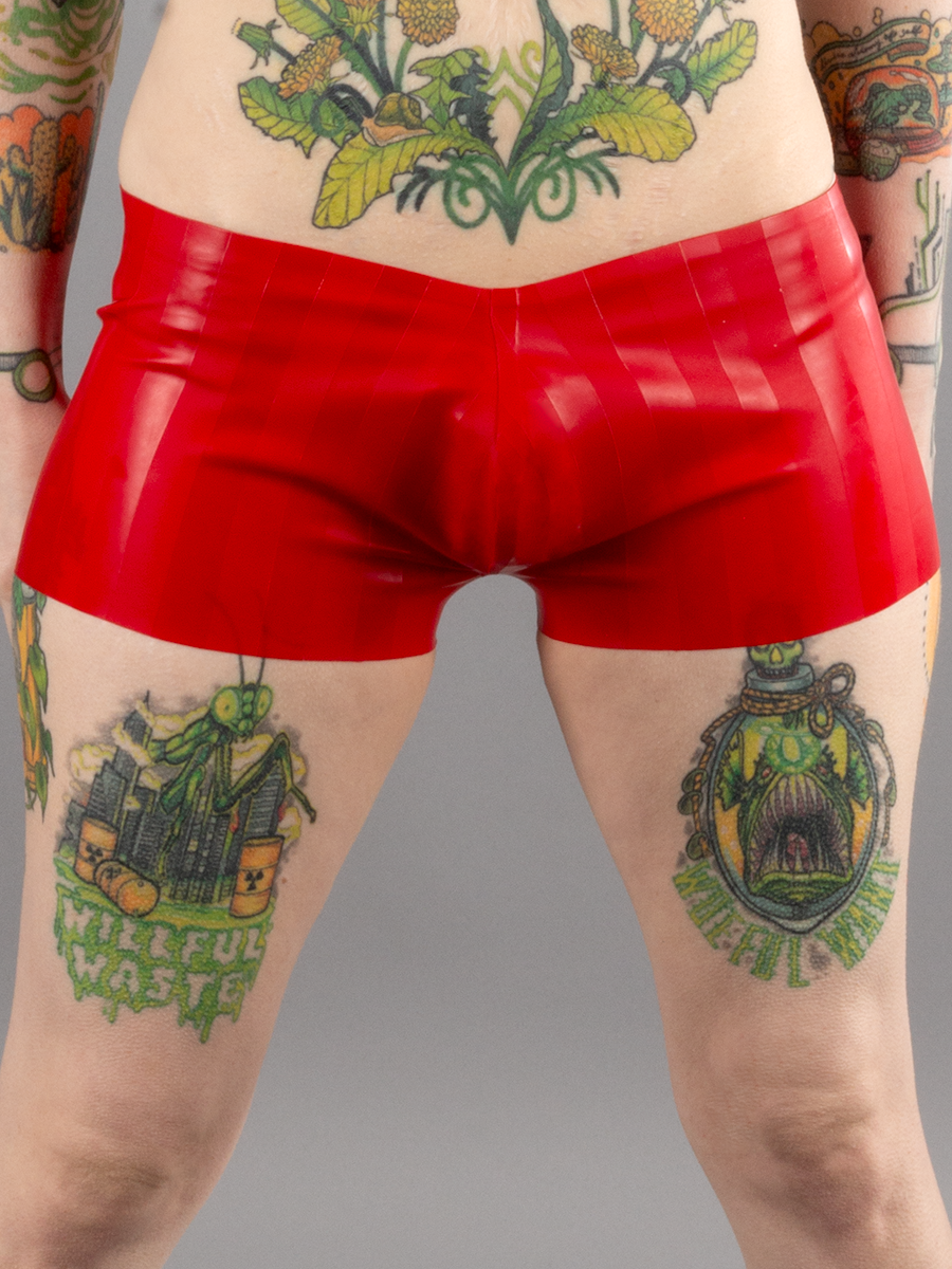 Latex Striped Boxer Shorts