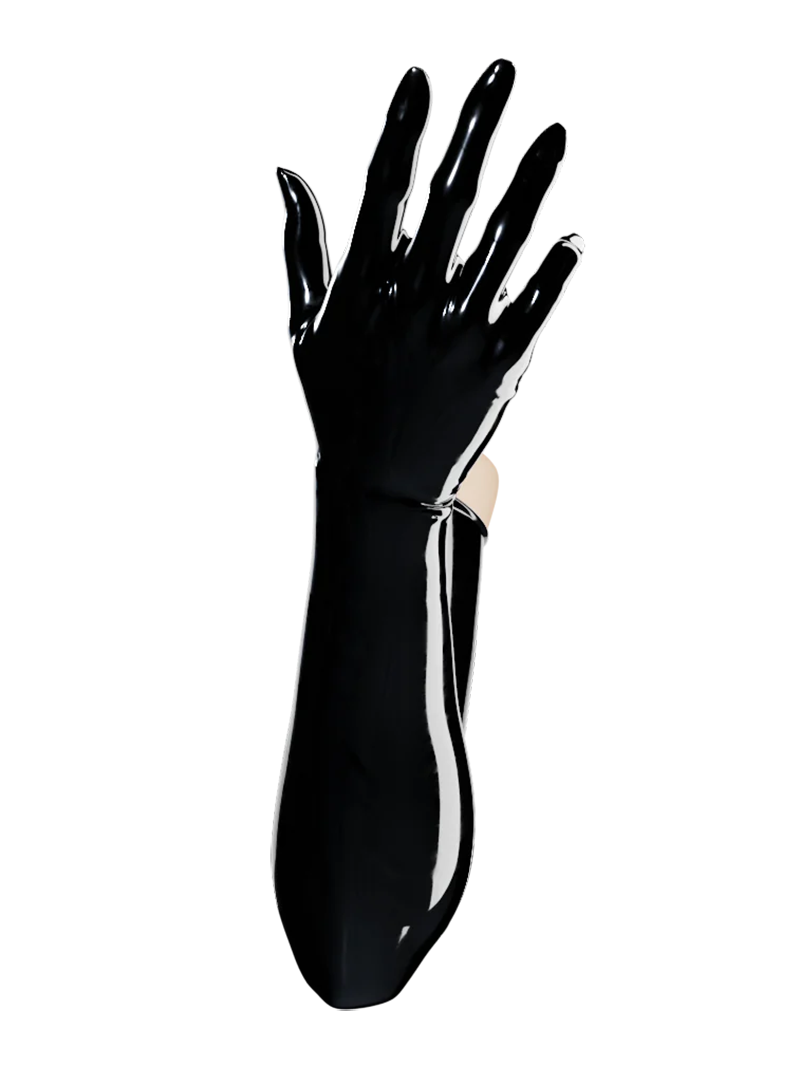 Latex Opera Length Gloves