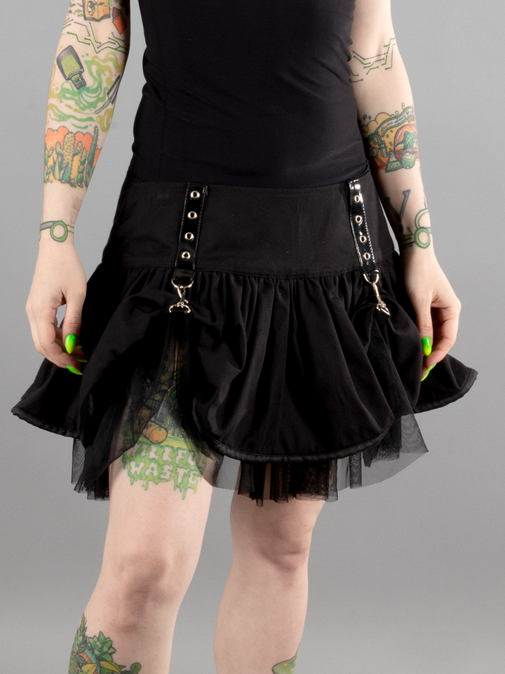 Twill Pirate Mini Skirt