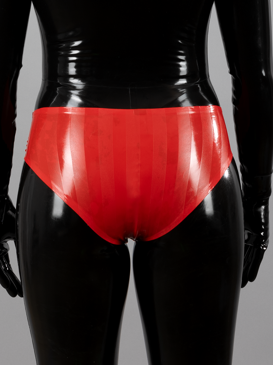 Latex Striped Brief