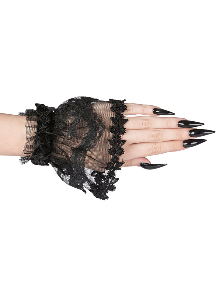 Short Lace Wrist Cuffs