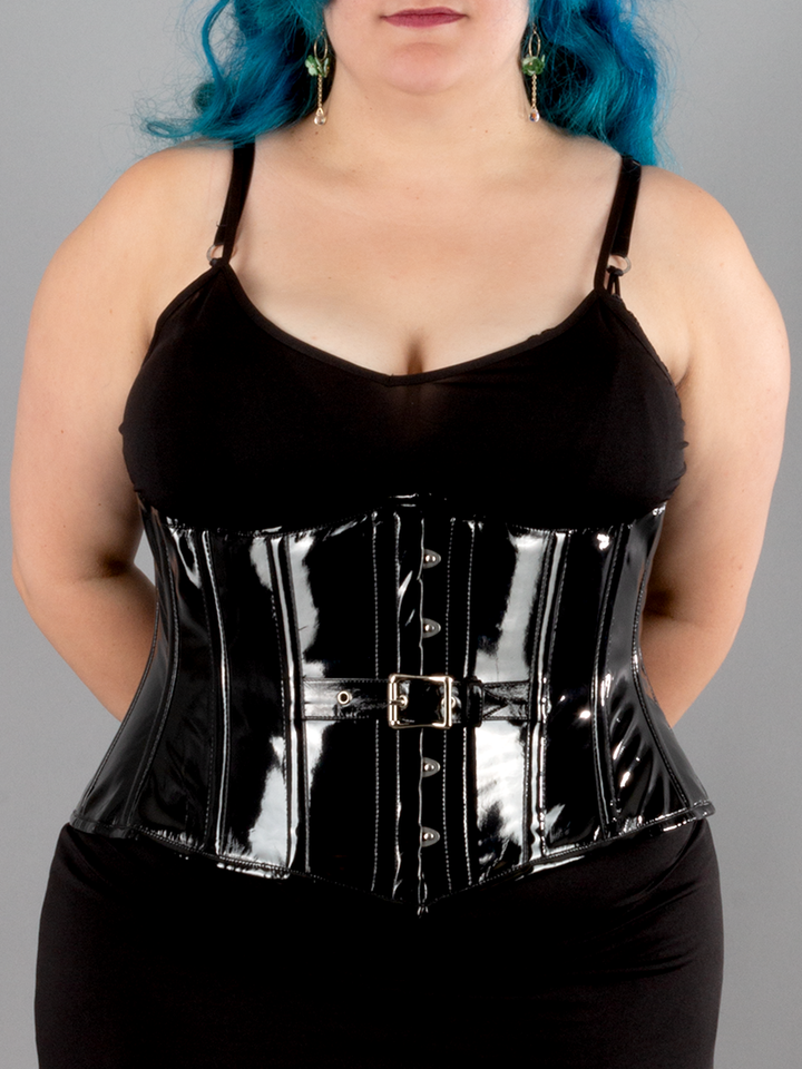 PVC Buckle Underbust Corset