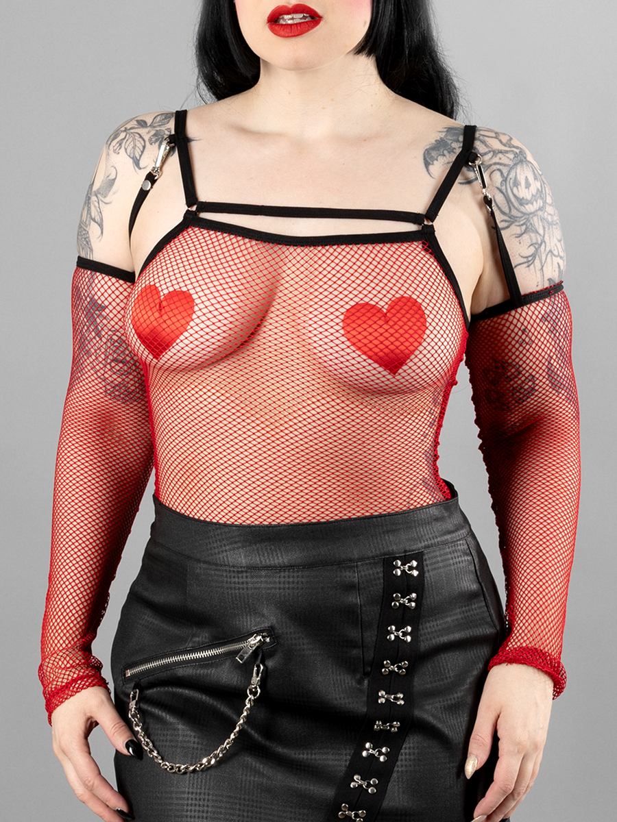 Fishnet Transformer Top