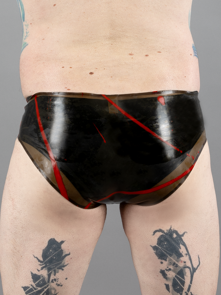 Latex Splashed Brief