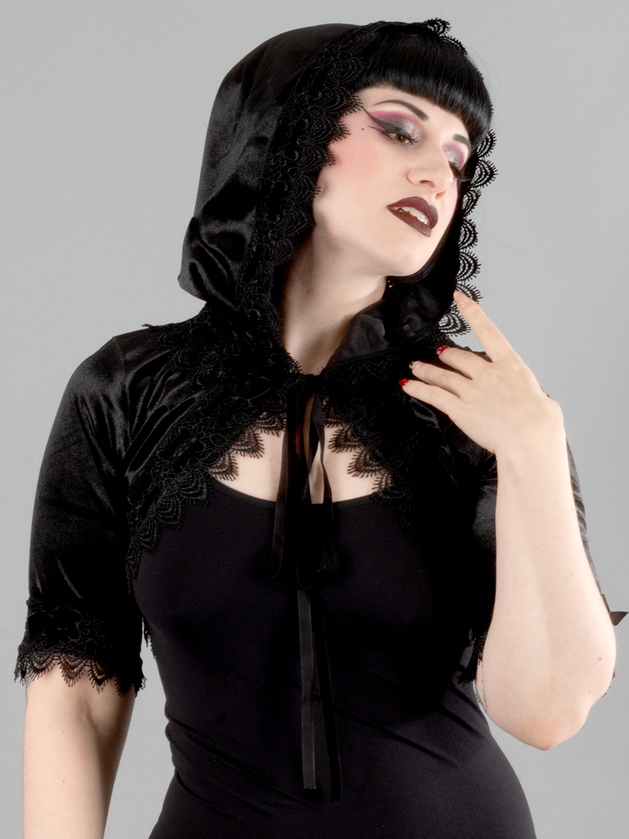 Velvet Hooded Bolero